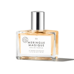 Le Monde Gourmand Meringue Magique bottle with praline notes for a playful fragrance