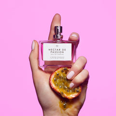 Le Monde Gourmand Nectar of Passion packaging setup suggests gifting appeal.