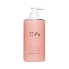 Le Monde Gourmand Strawberry Whipped milky body wash with pump for easy application