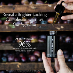 Le Prunier Plum Beauty Oil on hair ends delivers shine and manageability.