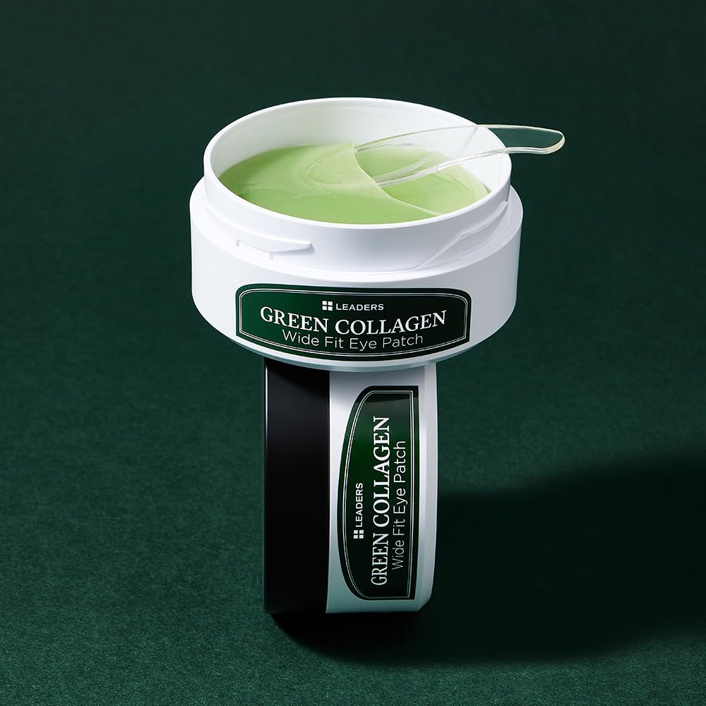 LEADERS Green Collagen Wide Fit Eye Patch fragrance-free formula suits sensitive skin.