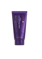 Leaf & Flower Instant Curl Defining Cream bottle shows hydration for defined curls.