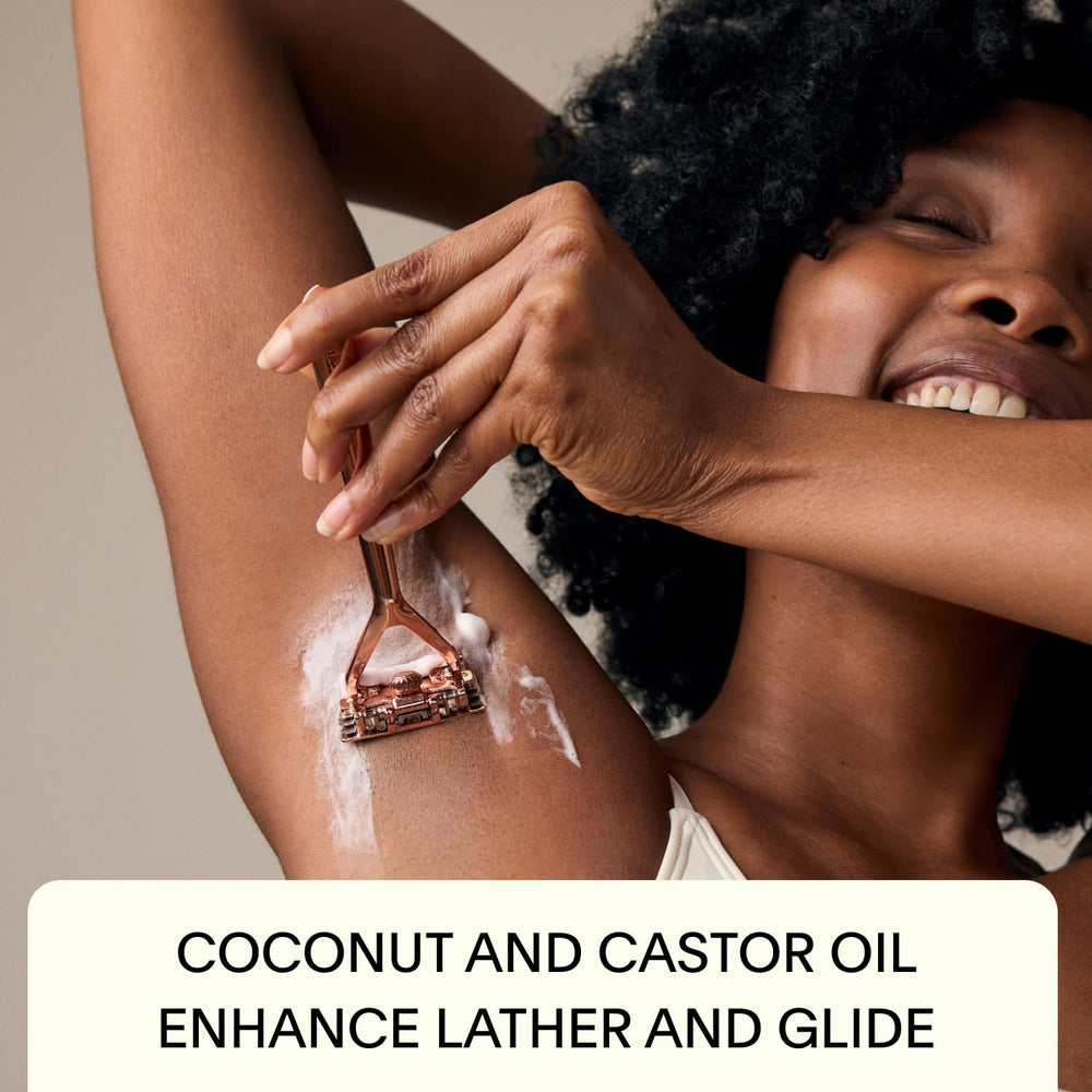 Leaf Shave natural ingredients close-up highlighting clean fragrance-free formula