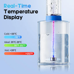 Lebbtl Ear Cleaner with digital temperature display ensures safe water temperature.