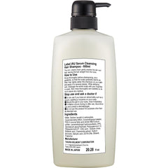 Lebel IAU Serum Cleansing Shampoo texture demonstration for easy styling.
