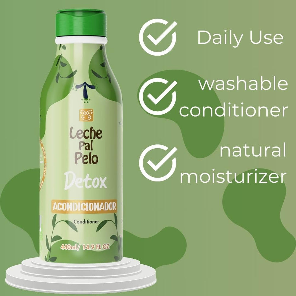 Green tea element highlight conveys antioxidant support and refreshing scent.