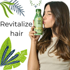 Honey extract infusion emphasizing moisture and smooth strands.