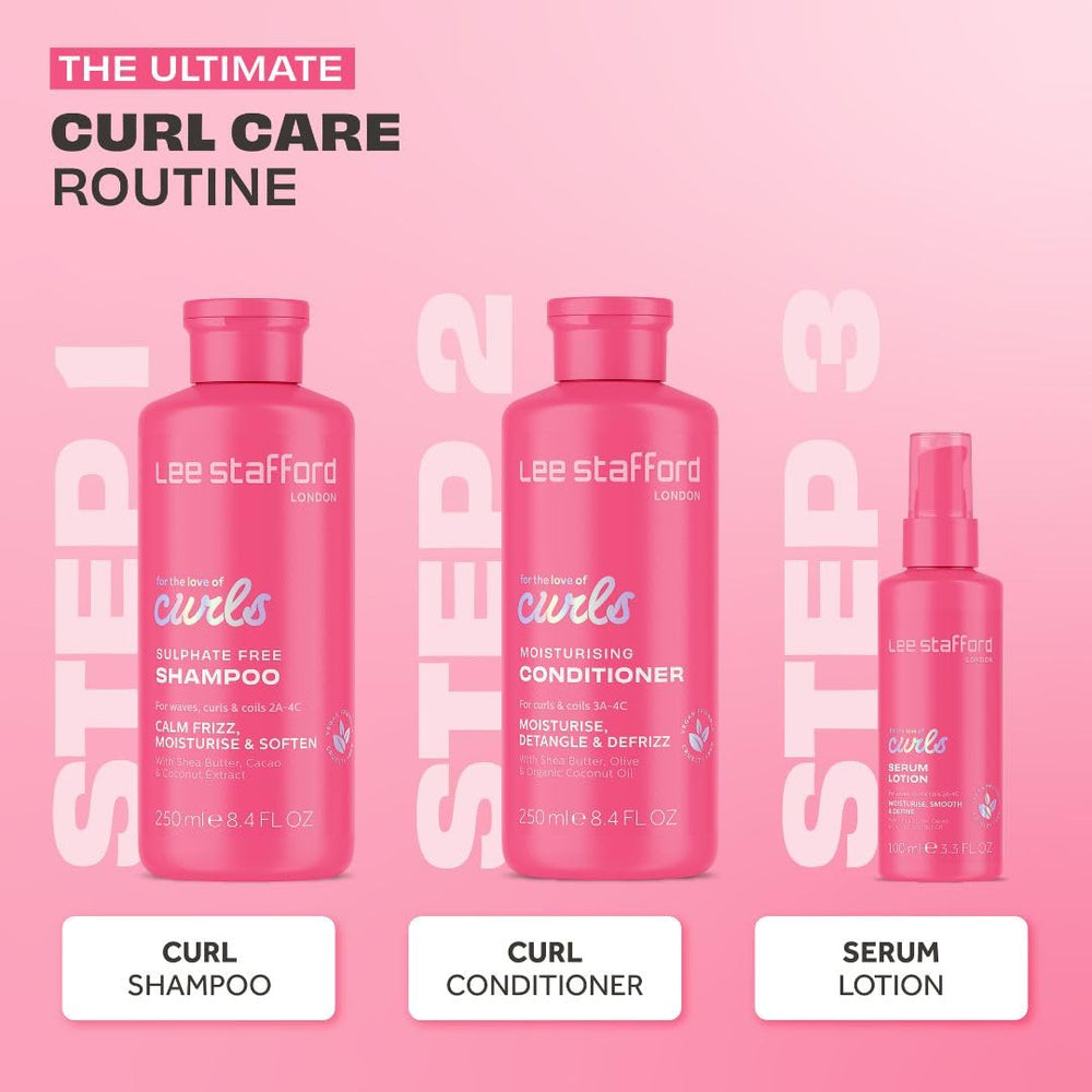 Lee Stafford For The Love Of Curls conditioner texture closeup showing shea butter
