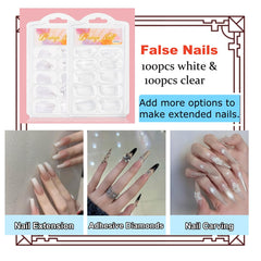 Leeclek nail forms and false tips enable versatile French tips and shapes