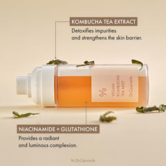 Ingredients glow of Leegeehaam Tea Mist with glutathione and niacinamide.