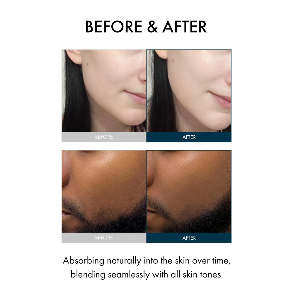 Texture swatch of Leegeehaam Hydra Barrier shows dewy, non-greasy finish