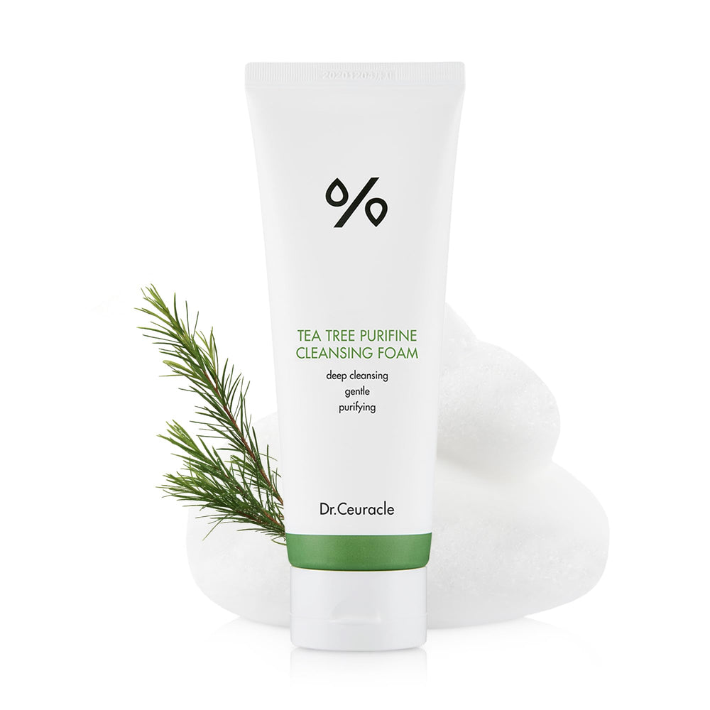 Leegeehaam Tea Tree Purifine bottle showing gentle daily cleanser for sensitive skin