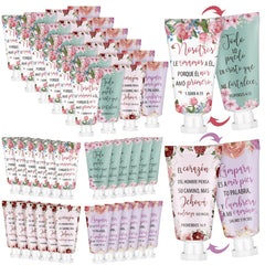 Leelosp 48-piece hand cream gift set featuring Bible verses and floral design for gifting