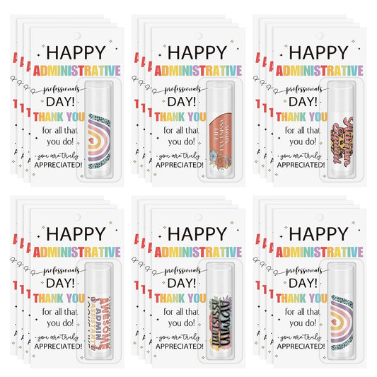 Leelosp admin gift lip balm set 24-pack, perfect for corporate gifting and daily use.