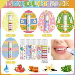 Leelosp Easter lip balm vanilla flavor, smooth moisture on the go.