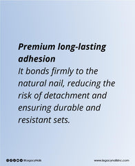 Legacy Nails clear acrylic powder easy-to-use for home or salon use.