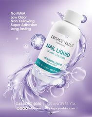 Sculpted design work with Legacy Nails monomer for precise results.