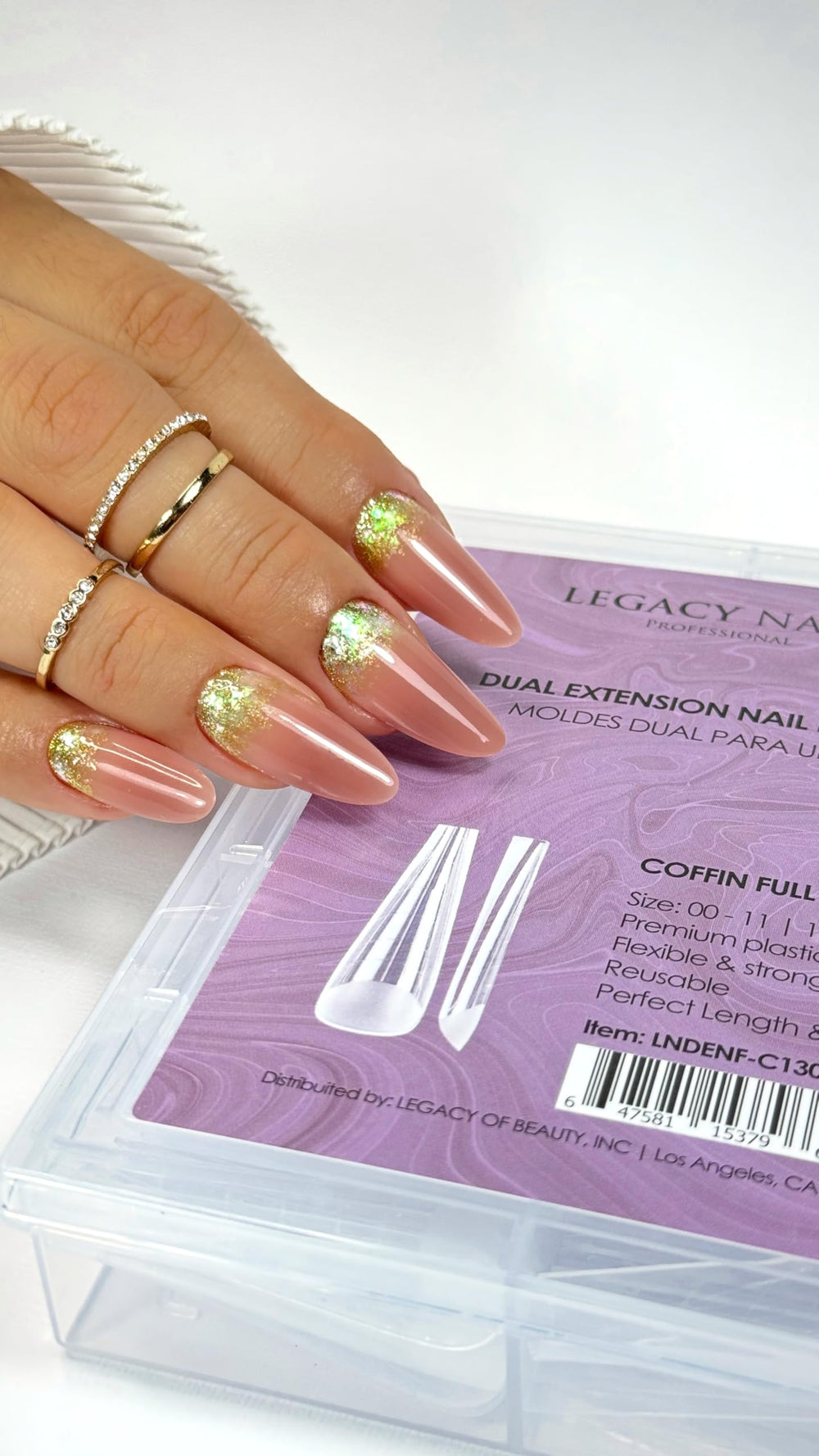 Legacy Nails long-lasting durability helps resist lifting and cracking.