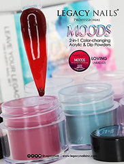 Legacy Nails Moods fast-drying powders lock in color in seconds.