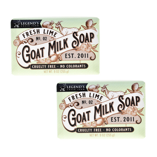 Legend's Creek Goat Milk Soap triple milled bar close-up showing rich lather for gentle cleansing