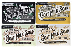 Legend's Creek Goat Milk Soap triple milled bar with creamy lather for gentle cleansing
