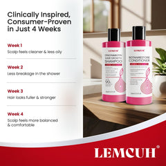 Lemcuh packaging front showing complete hair care system