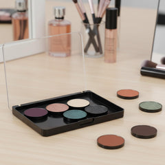 Lemecima palette compatible with metal iron pans for secure storage