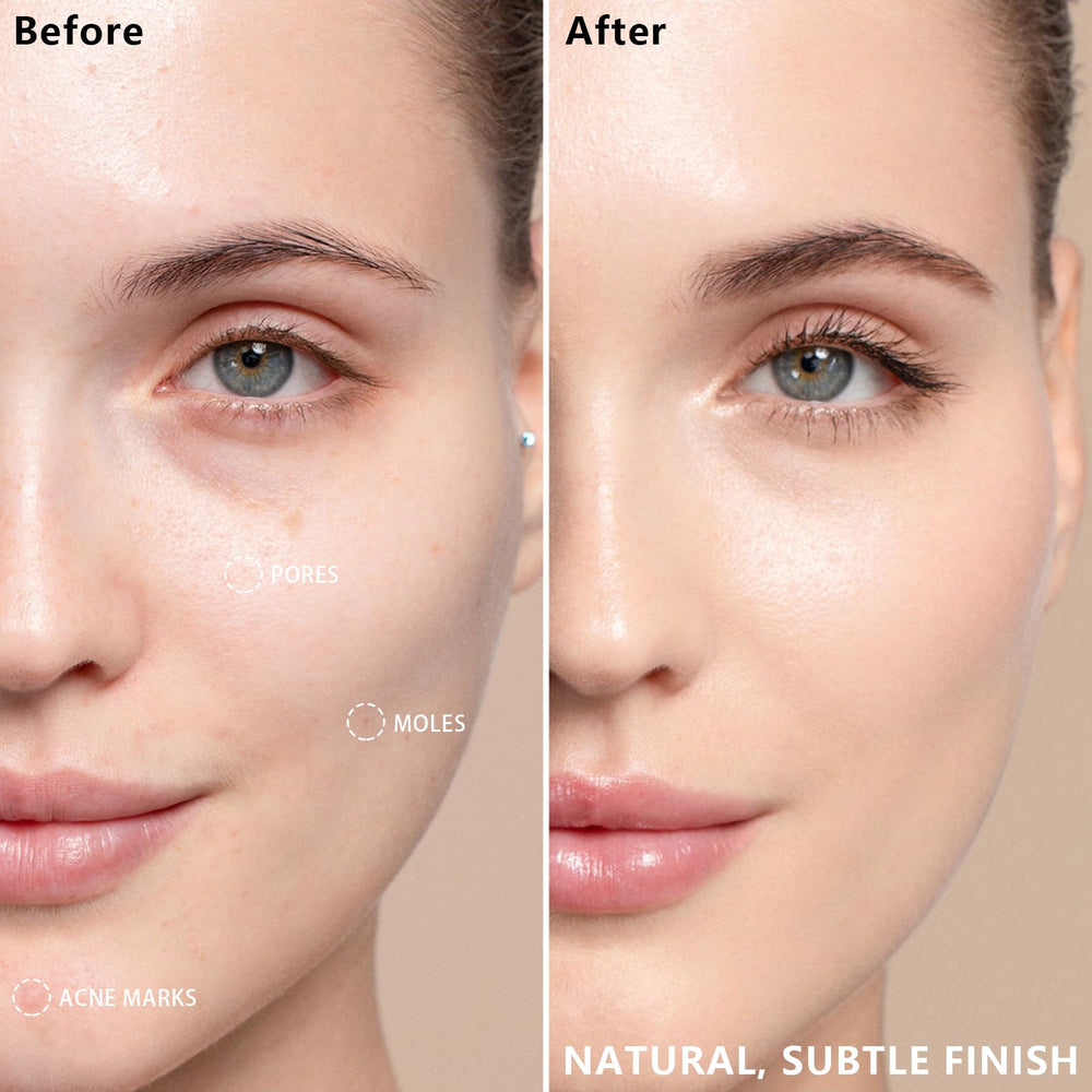 LemonSac lightweight breathable makeup base creates natural matte glow