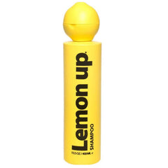 Lemon Up on bathroom shelf with 13.5 oz bottles for daily use