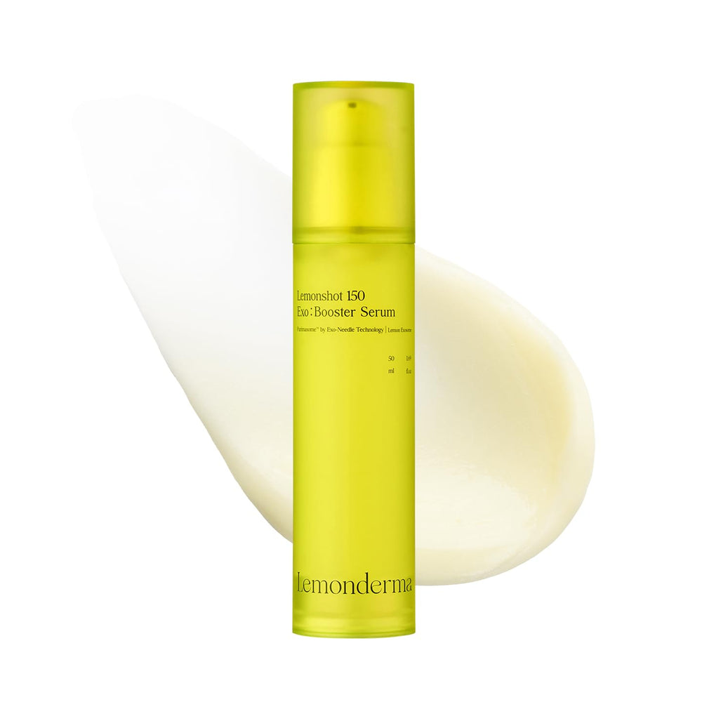 Lemonderma Lemonshot 150 Exo bottle: premium serum for brightened, radiant skin.