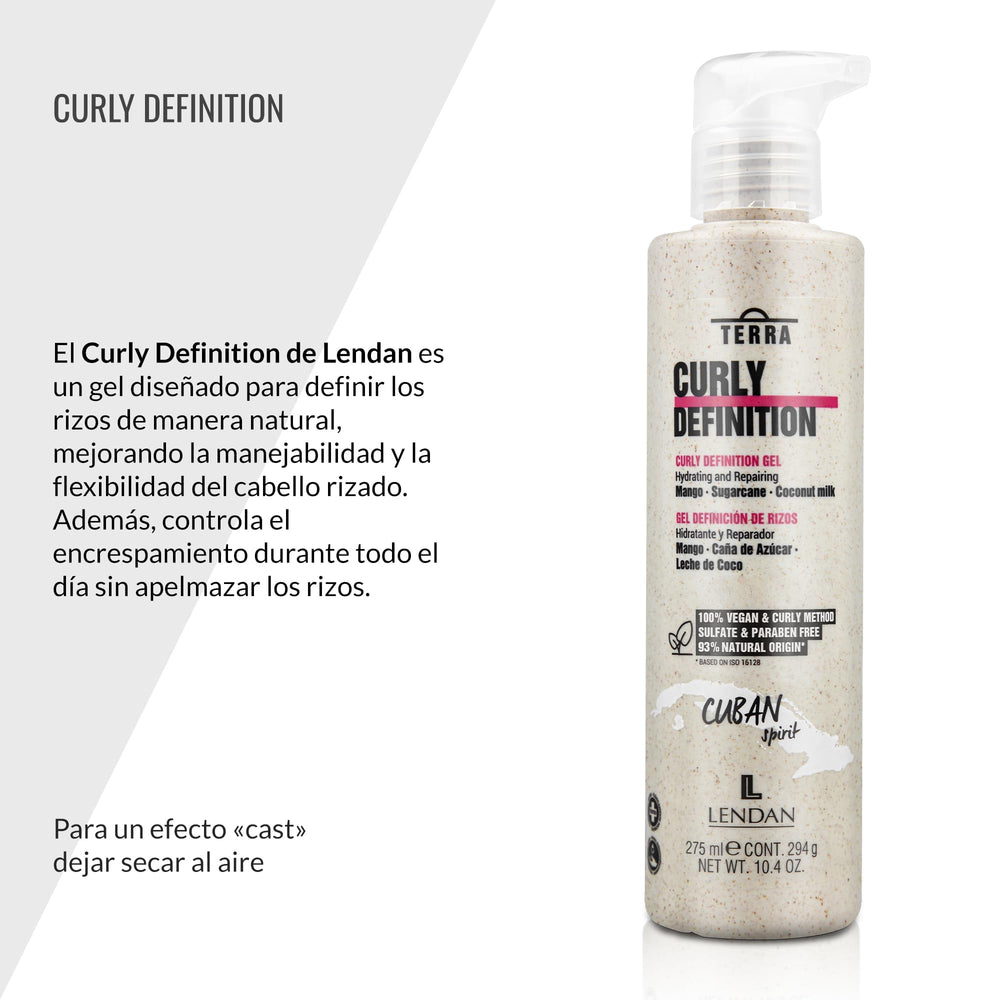 Close-up of vegan cruelty-free label on Lendan Curly Cuban Spirit