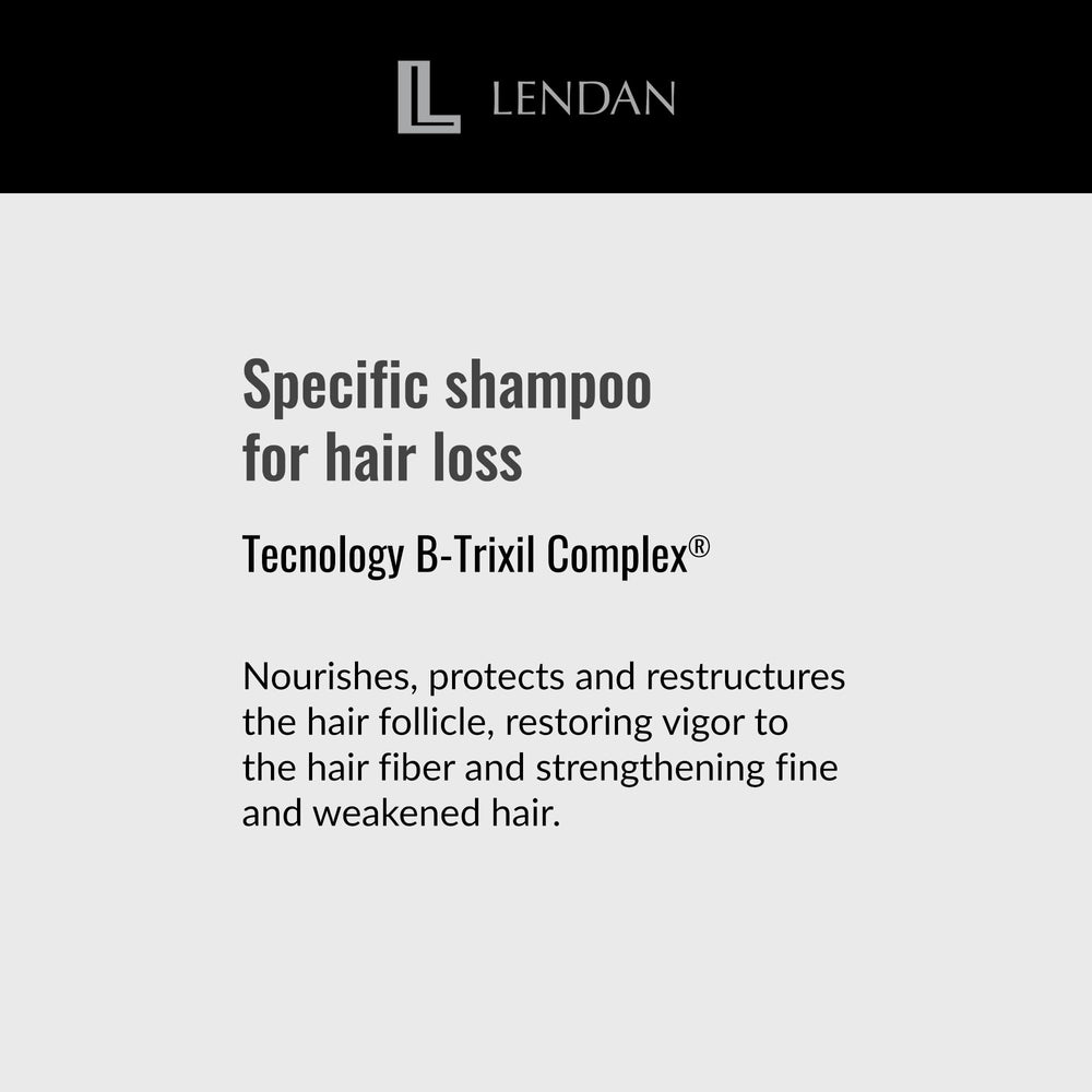 Lendan Gentle Specific Shampoo hair texture close-up reveals soft, silky finish