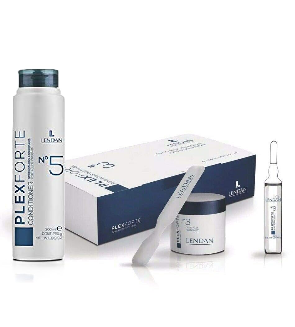 Lendan PlexForte No.3 Bond Repair Shot Mask bottle for instant hair repair.