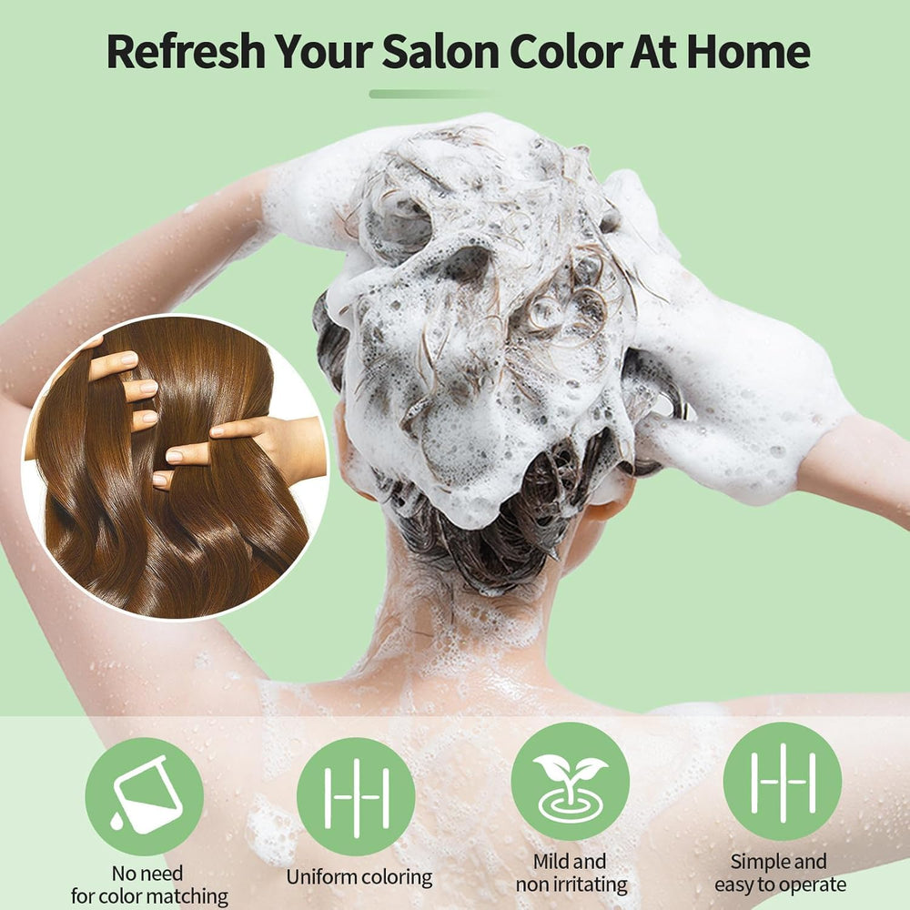 Leorx color shampoo nourishes hair during the dye process.