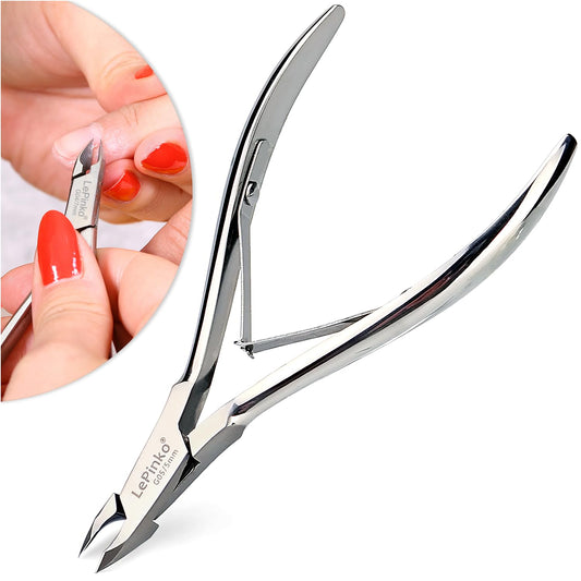 LePinko professional cuticle trimmer blade close-up for precise trimming