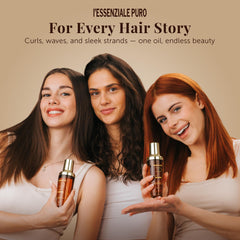 LEPURO frizz-control oil close-up reveals a humidity-resistant finish
