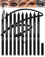 Lestpola 10-piece matte gel eyeliner set with bold pigment for precise all-day looks.