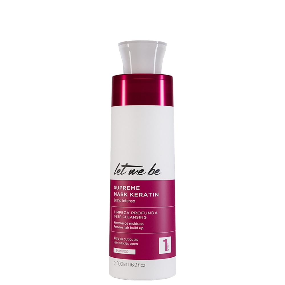 Let Me Be Supreme Keratin Kit keratin smoothing system application promotes smooth, manageable hair.