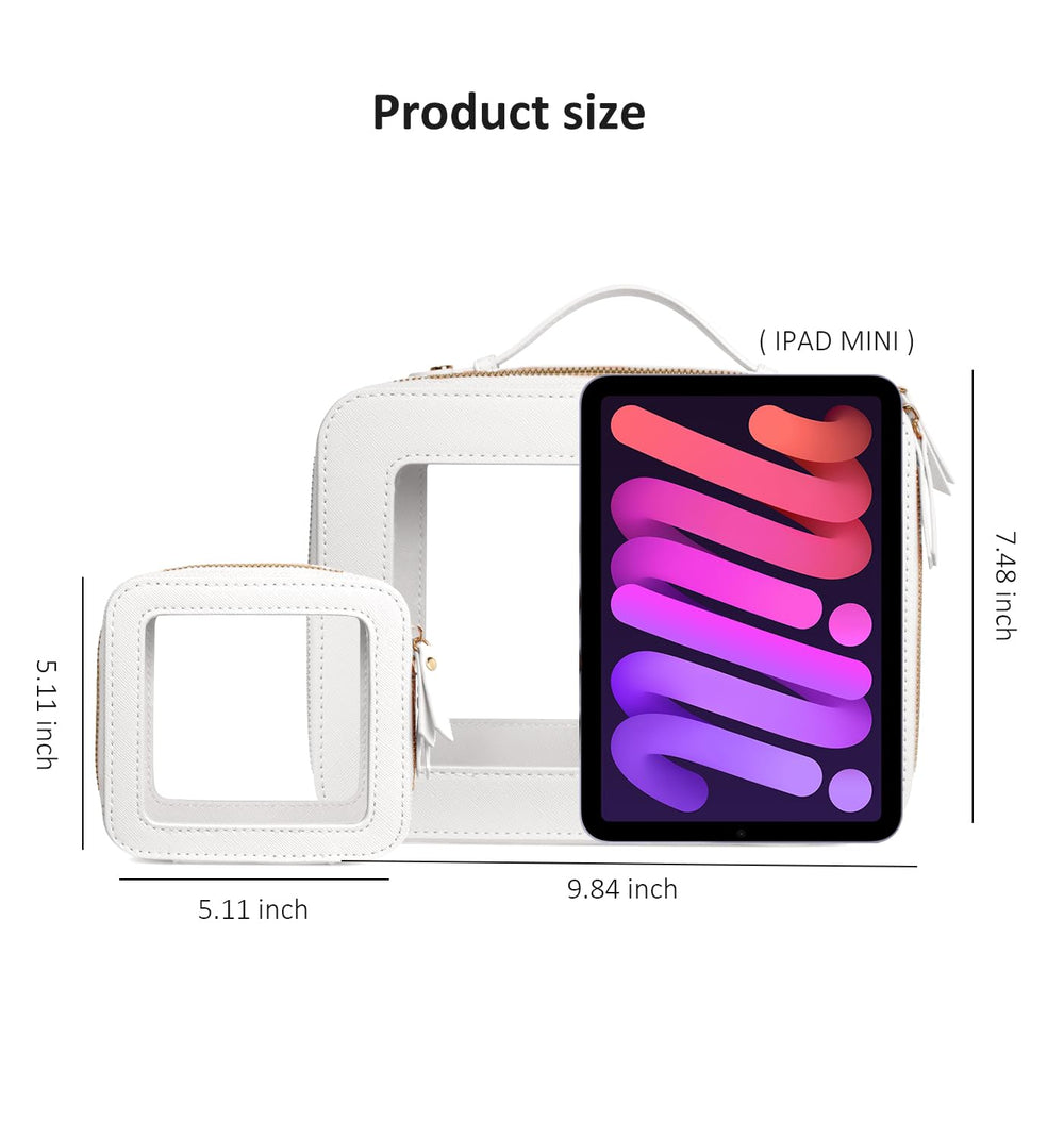 LETGO reusable clear bag with reinforced zippers built for longevity