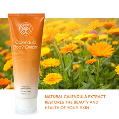 L’EUDINE Calendula Cream texture on skin highlights nourishing formula