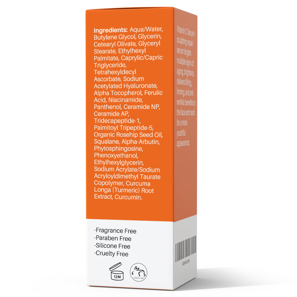 LeVaye Vitamin C Serum amber glass bottle indicating premium packaging.