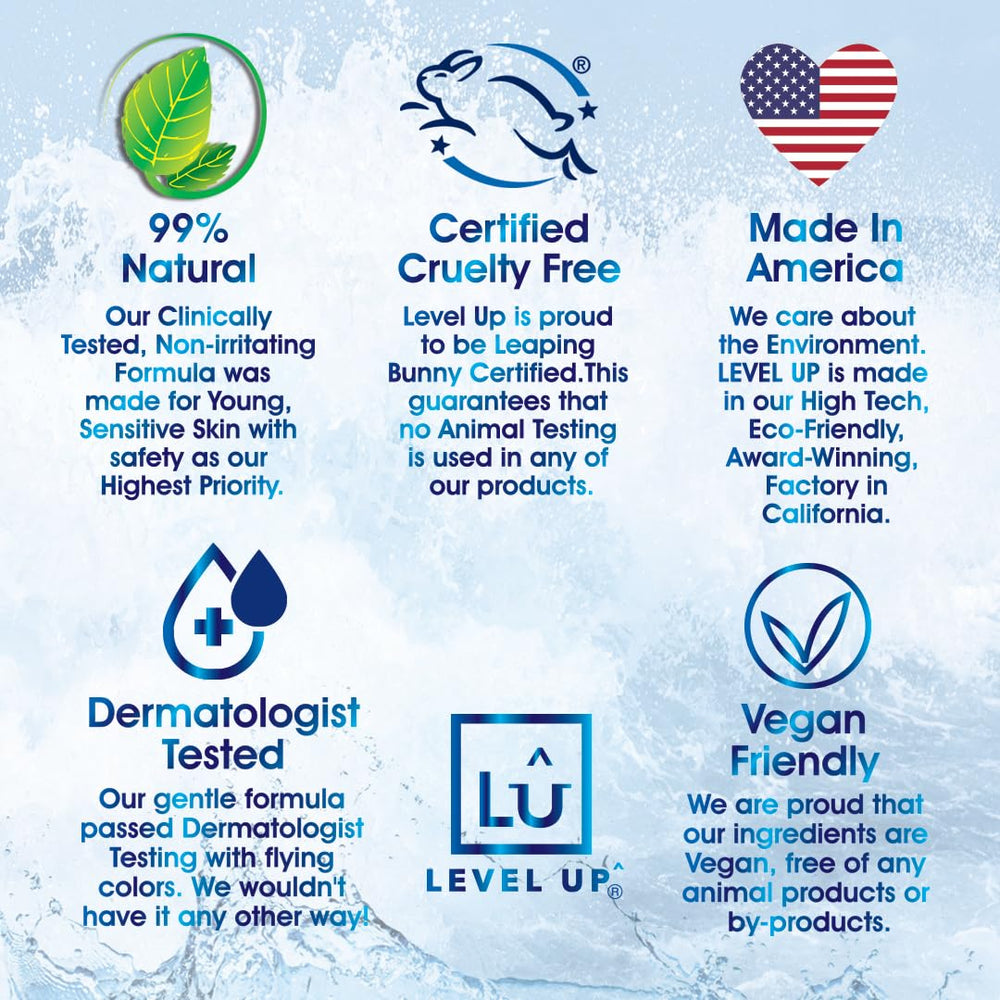 Close-up of Level Up ingredients: Deoplex and tapioca starch.