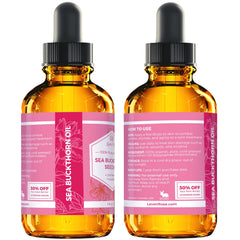 Leven Rose Sea Buckthorn Oil cold-pressed for nutrient-rich hydration.