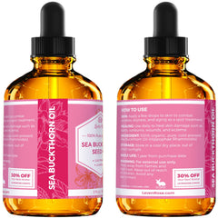 Leven Rose Sea Buckthorn oil in hair care routine for shine and softness