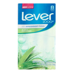 Lever 2000 Aloe and Cucumber bar soap for refreshing daily cleansing