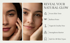 LEVOIRE SKIN dark-spot-serum on face demonstrates glow and even tone
