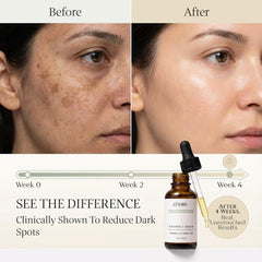 Serum applied on skin shows smooth, hydrated finish after absorption.
