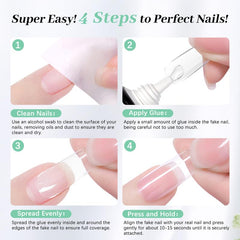 Easy removal with LEYKOSH remover for natural nails