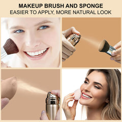 Lezero AirBrush Foundation Spray shade Warm Beige for warm mid-tones