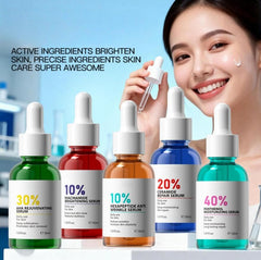LGSZGDCN serum pink glow texture suggesting lightweight hydration and radiance